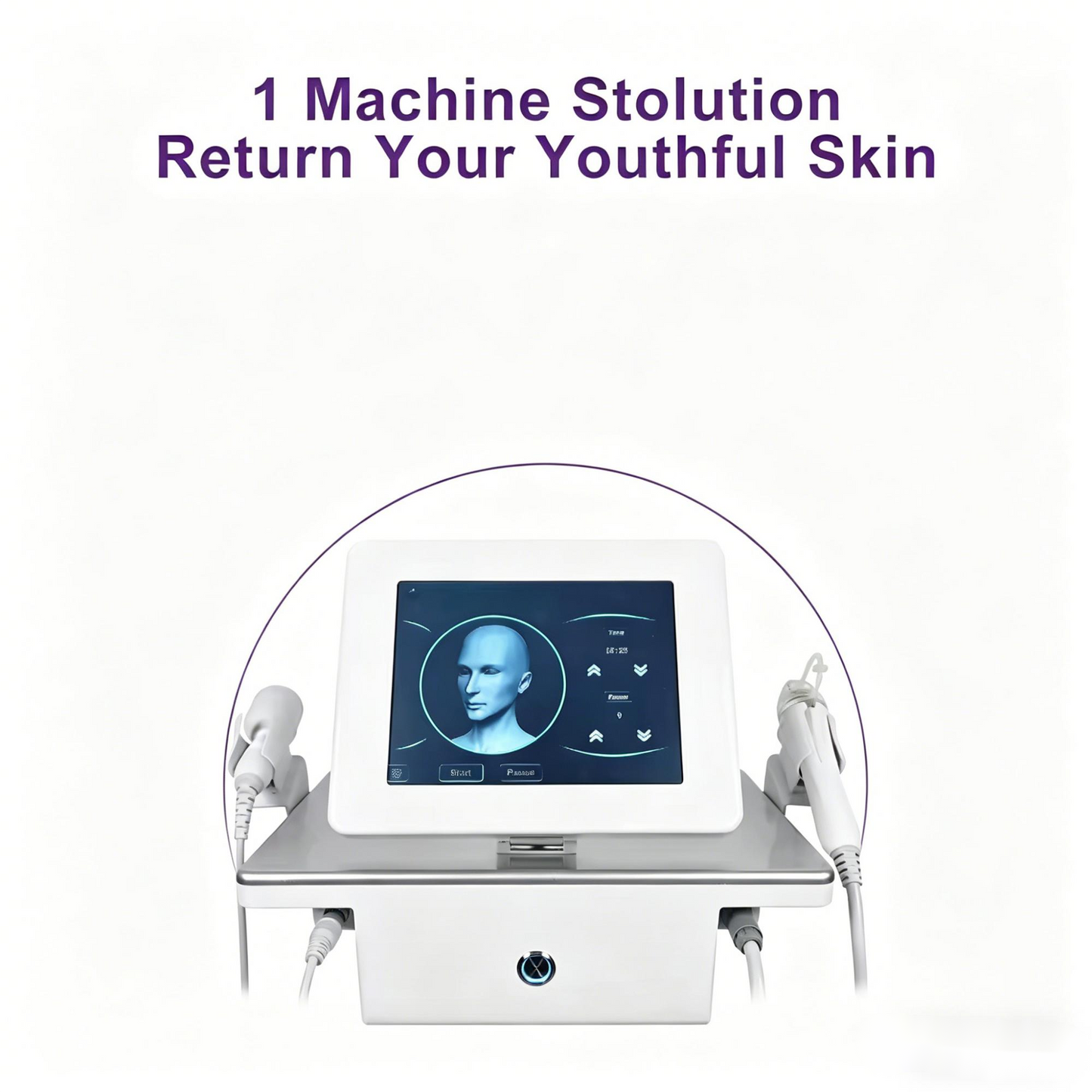 Professional 2-in-1 Skin Tightening Device with Cold Hammer for Salon & Home Use